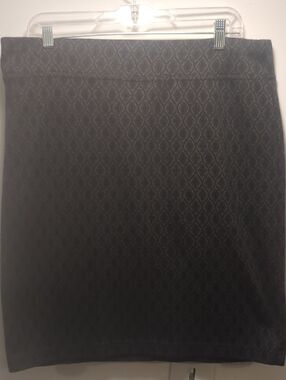 Style & Co. Black Textured Pencil Skirt